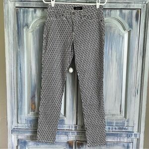 KAREN Kane Black and White Geometric Print Pants